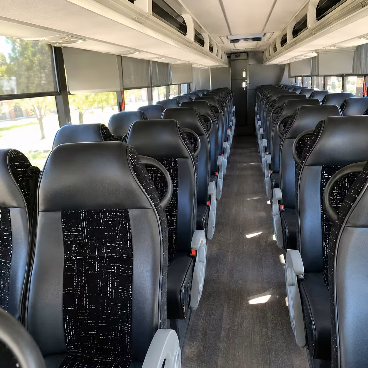 charlotte charter bus interior