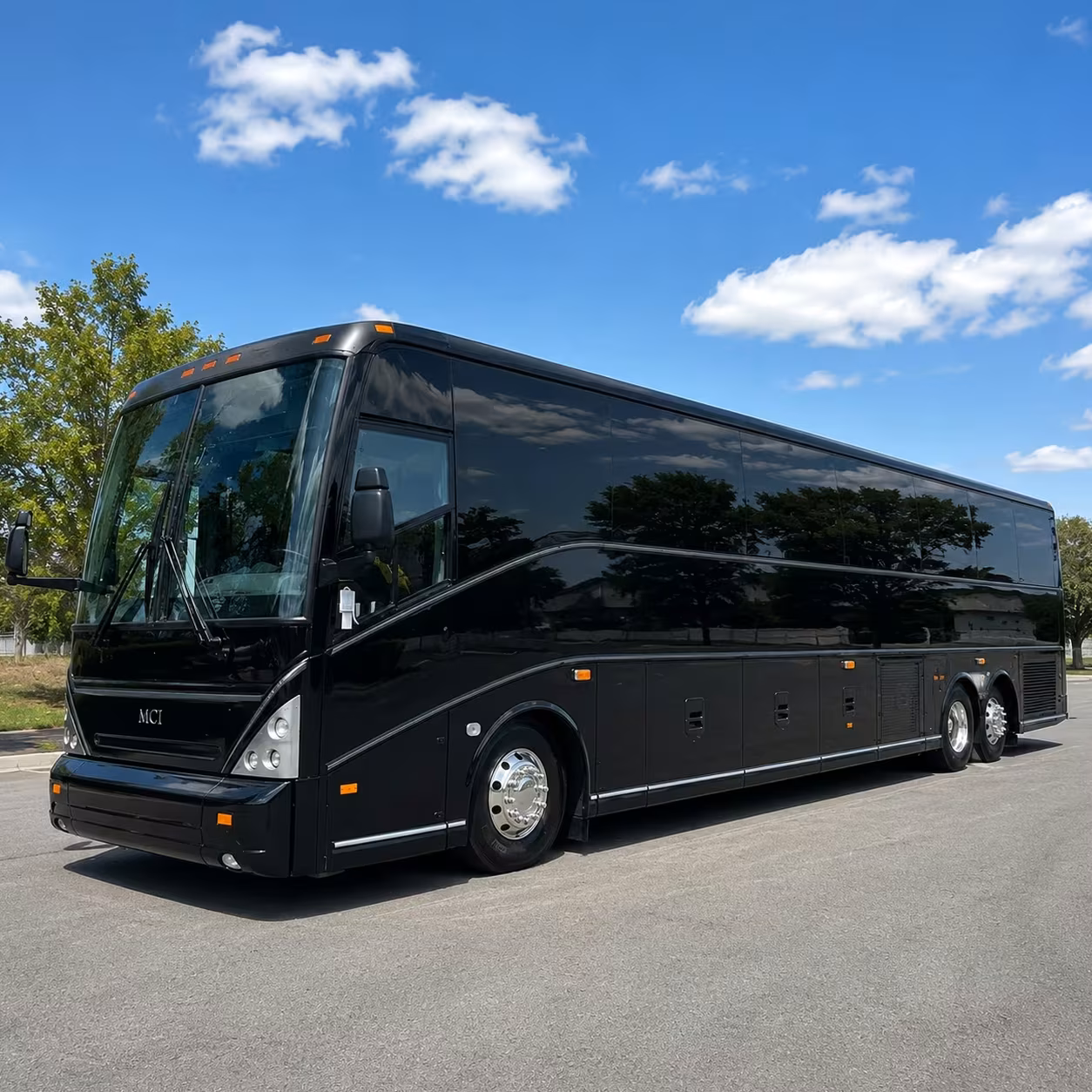 charter bus rentals to popular charlotte wedding venues