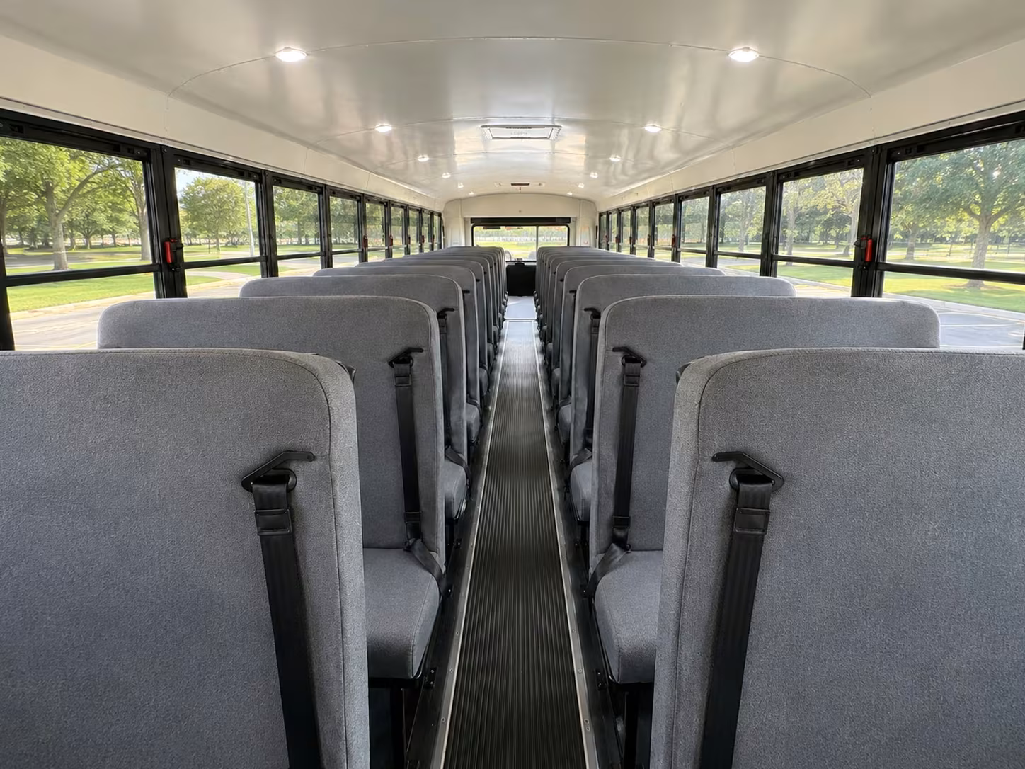 school bus inside