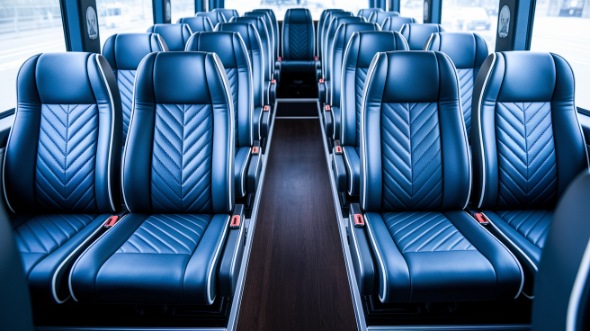 charlotte 18 passenger minibus inside