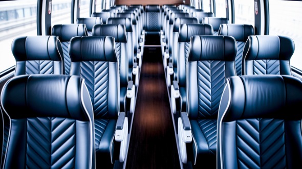 charlotte 56 passenger charter bus inside