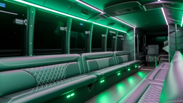 charlotte party bus rental inside