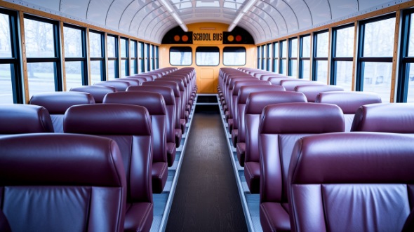 school bus rental interior kannapolis
